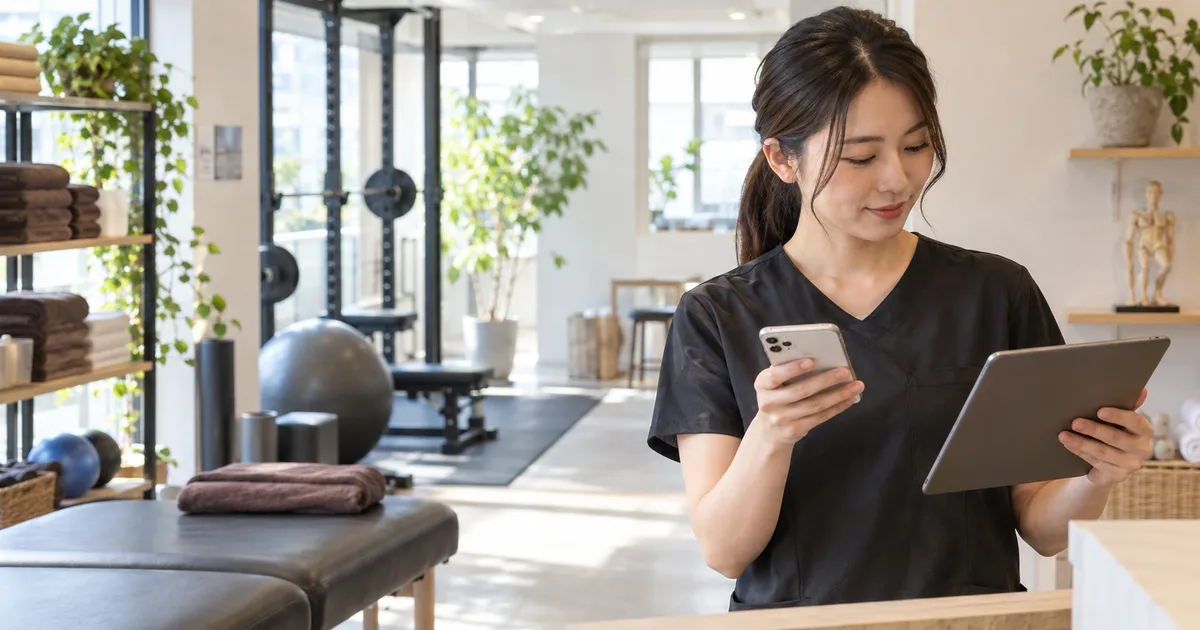 店舗予約とZoom相談の予定をLINEで確認するスタッフと利用者