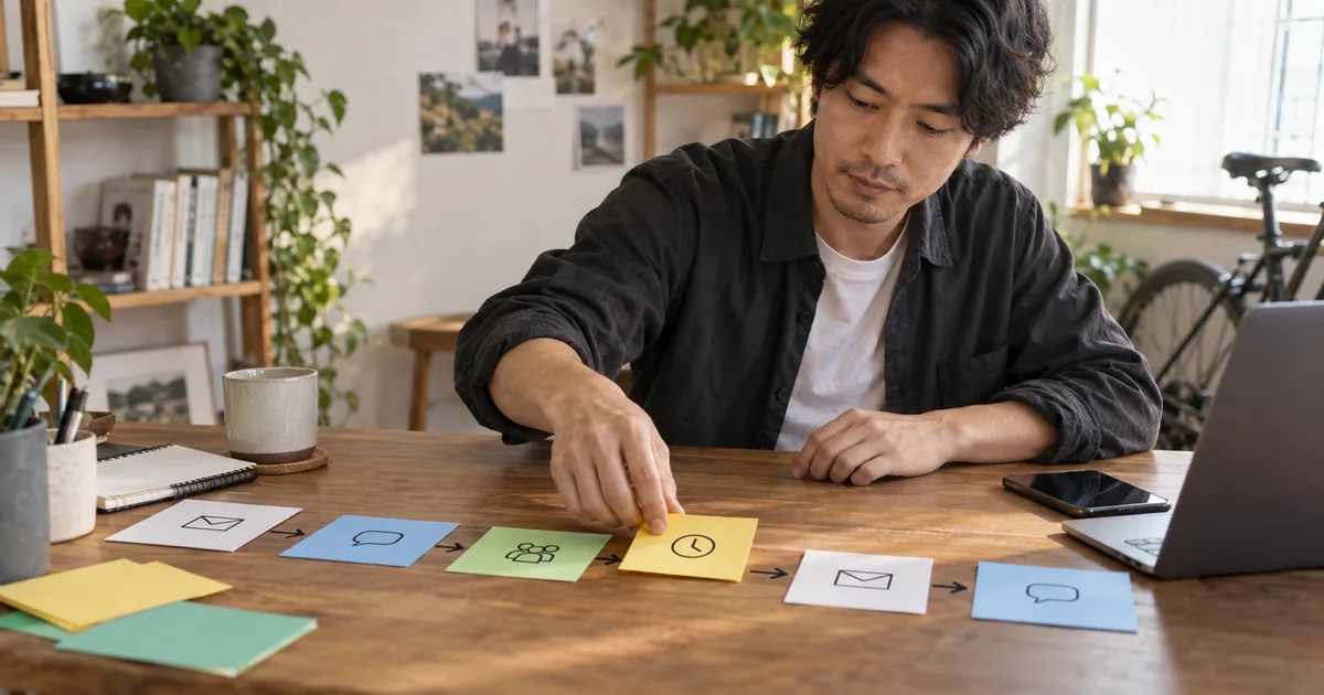 LINE自動化の範囲を図で整理する小規模事業者